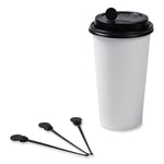 AmerCareRoyal Beverage Plugs, 4.75", Black 2,000/Carton