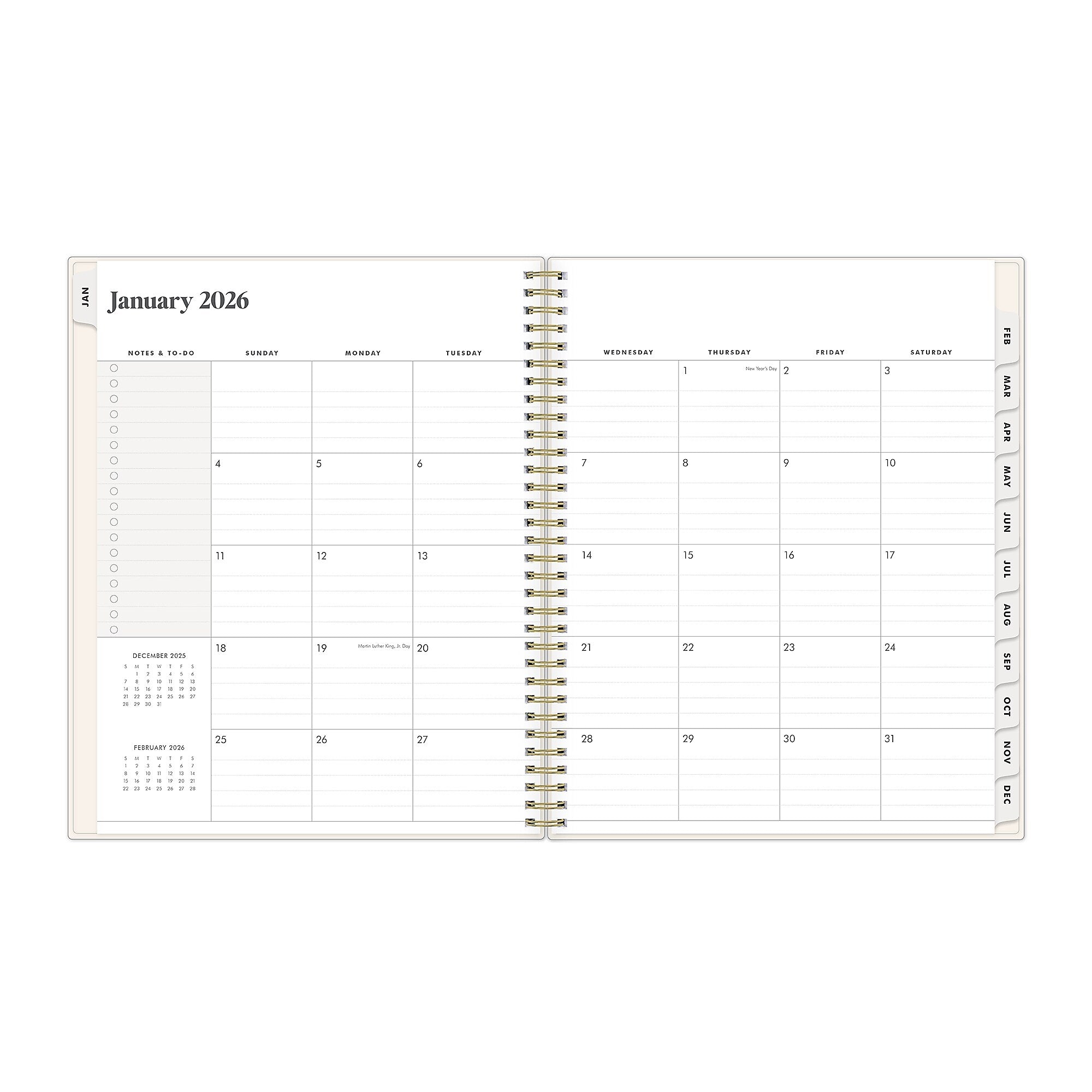 2026 Blue Sky The Everygirl Meena 8.5" x 11" Calendar Year Weekly & Monthly Planner, Plastic Cover, Multicolored (152796)