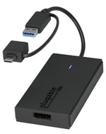 Plugable USB 3.0/USB-C to DisplayPort Adapter, Black (UGA-DP-S)