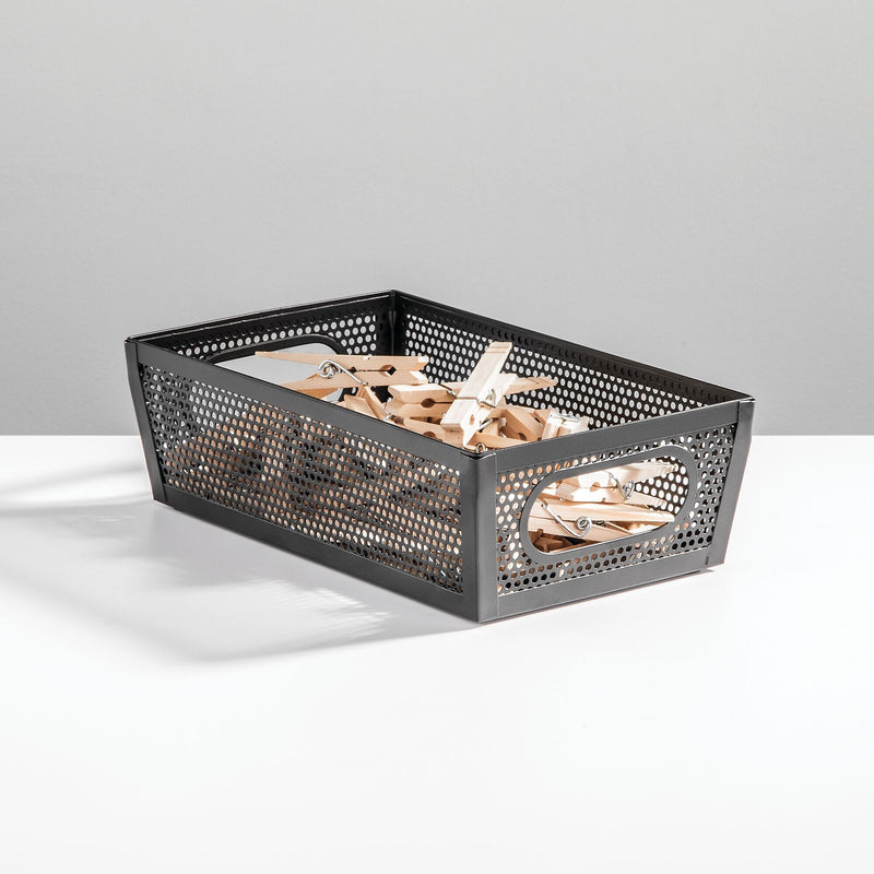 mDesign Steel Organizer, Matte Black (25985)