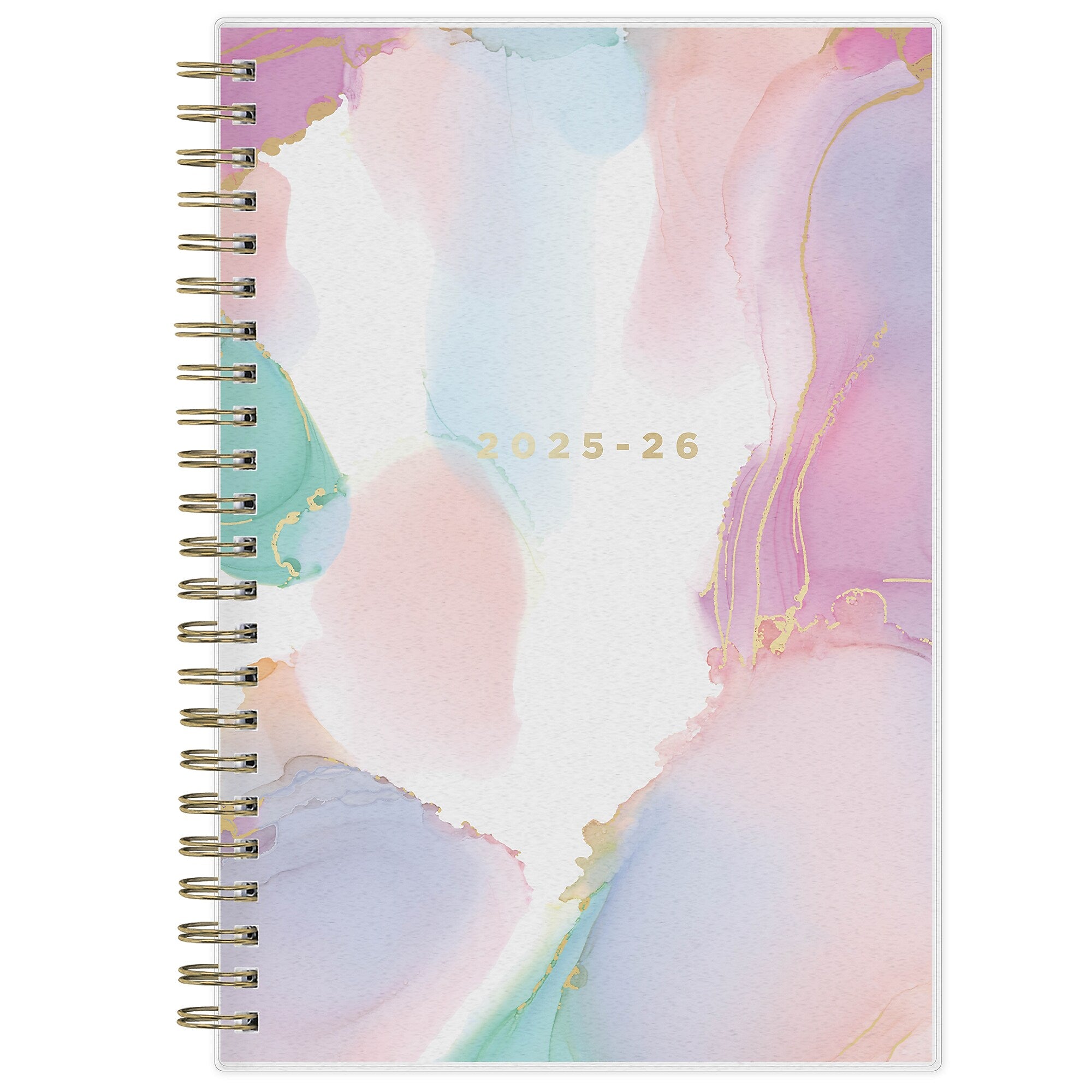 2025-2026 Blue Sky Smoke 5" x 8" Academic Weekly & Monthly Planner, Plastic Cover, Multicolored (133682-A26)