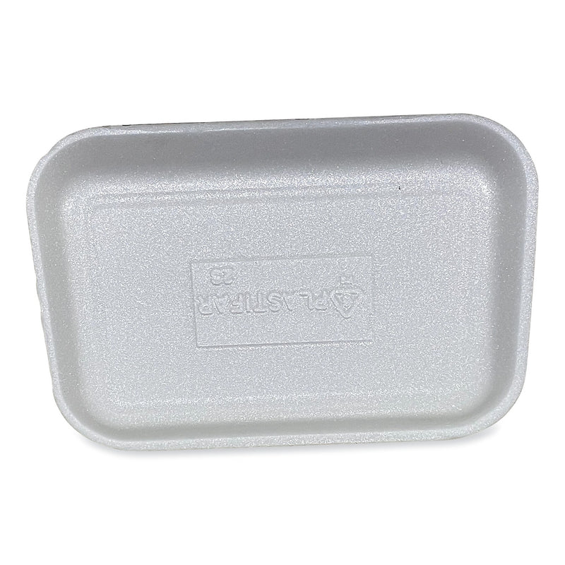 GEN Meat Trays, #2S, 8.5 x 6 x 0.7, White, 500/Carton