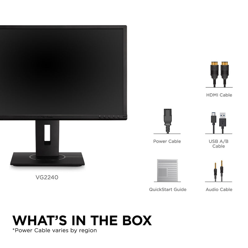 ViewSonic 22" 100Hz LED Monitor, Black (VG2240)