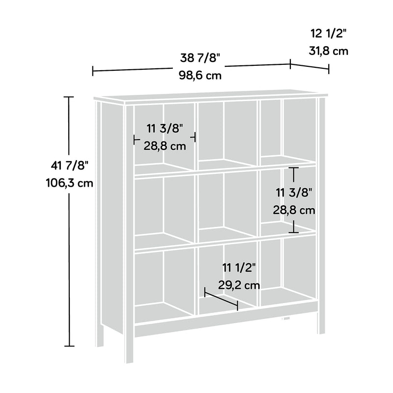 Sauder Select 42"H 9-Shelf Cube Organizer, Spring Maple (433934)