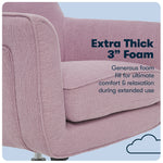Serta Style Ashland Fabric Swivel Computer and Desk Chair, Lilac (47140D)