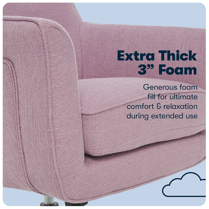 Serta Style Ashland Fabric Swivel Computer and Desk Chair, Lilac (47140D)