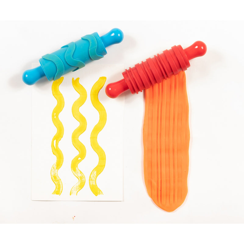 Ready2Learn Paint & Clay Texture Rollers, Assorted Colors, 4/Set (CE-6665)