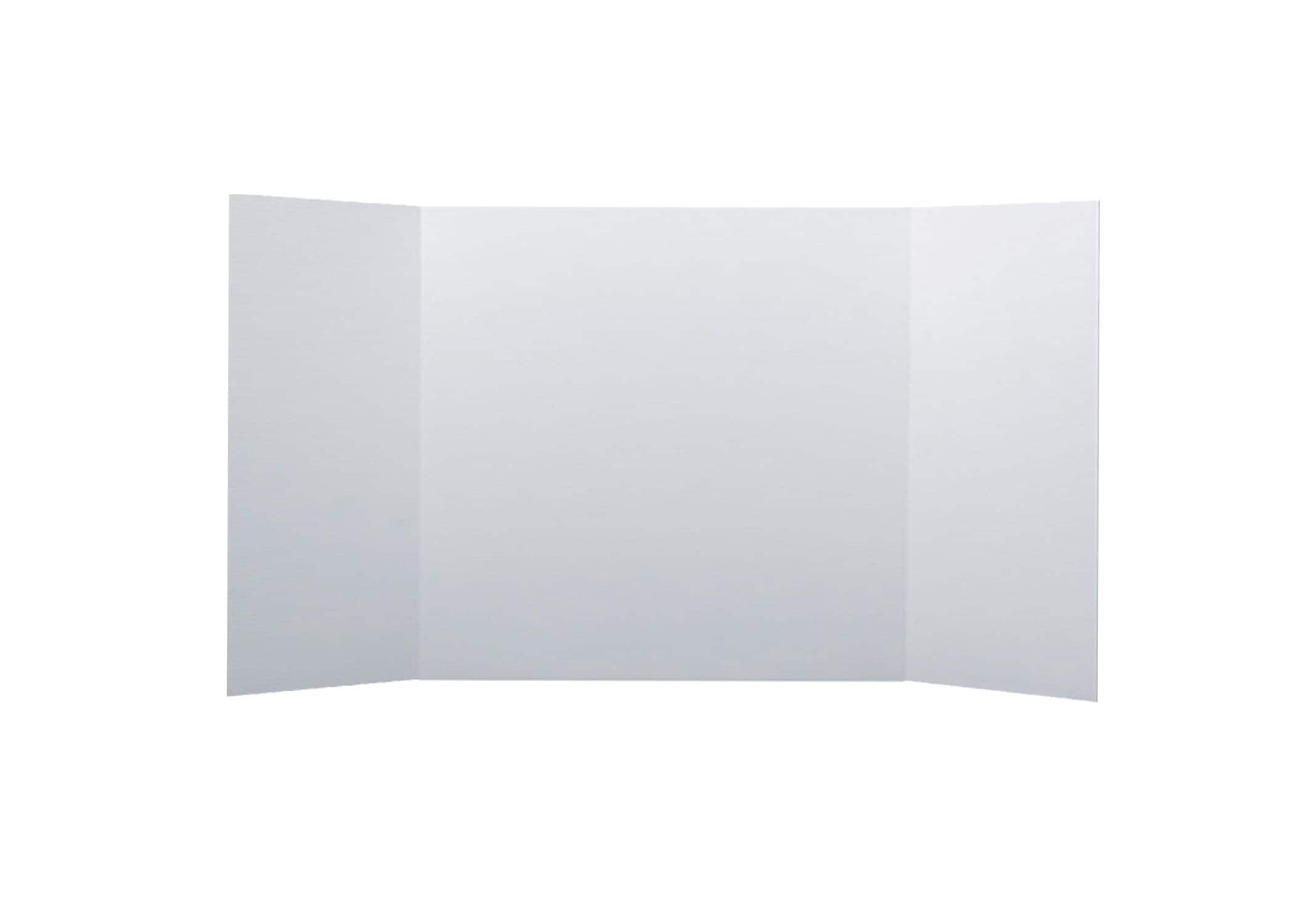 Flipside Corrugated Project Board, 14" x 40", White, 48/Carton (33314-48)