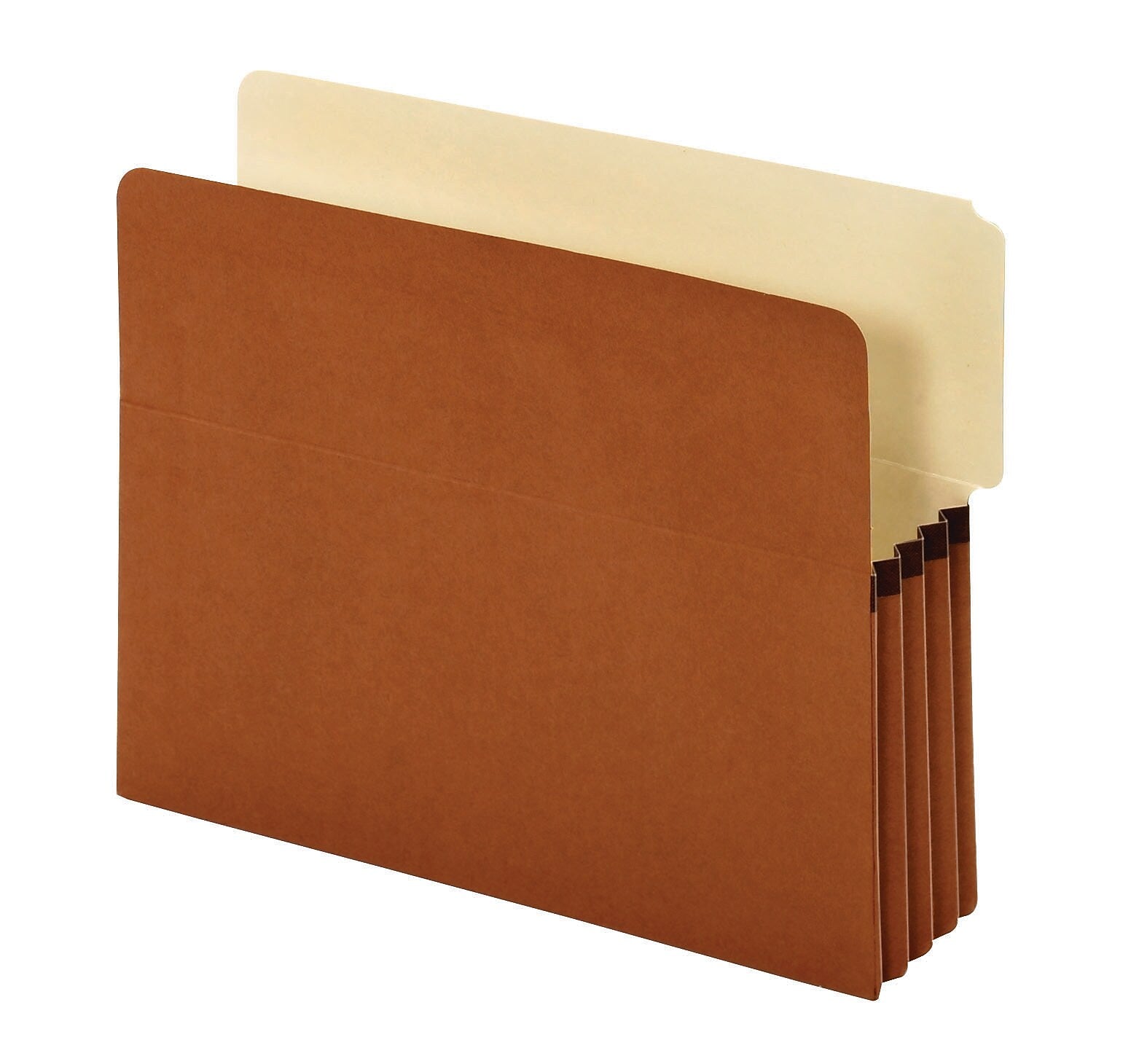 Pendaflex File Pocket, 3 1/2" Expansion, Letter Size, Brown, 10/Box (63624P)