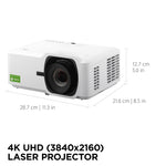 ViewSonic 3500 Lumens UHD 240Hz Laser Gaming Projector (LX700-4K)