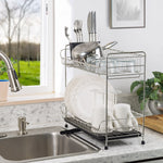 Iris Stainless Steel Dish Rack, Black (586694)