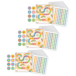 Teacher Created Resources Super Star Reward Trackers with Stickers, 5.25" x 6", Multicolored, 3 Packs/Bundle (TCR6868-3)