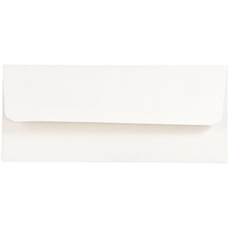 JAM Paper Booklet Envelope 3" x 6 11/16", White, 100/Pack (216313691d)