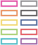 Teacher Created Resources Magnetic Moroccan Labels, 1" x 2.5", 30/Pack (TCR20684)