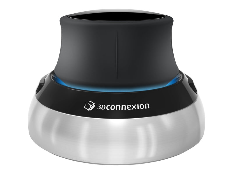 3Dconnexion SpaceMouse Compact Ambidextrous USB Mouse, Black/Silver (3DX-700059)