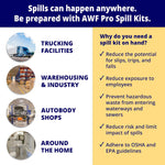 AWF Hazardous Spill Kit, 20 Gal, 54 pieces (KTSK 10214-RT)