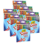 Crayola Swirl Twistable Crayons, Assorted Colors, 10/Pack, 6 Packs/Bundle (BIN523440-6)