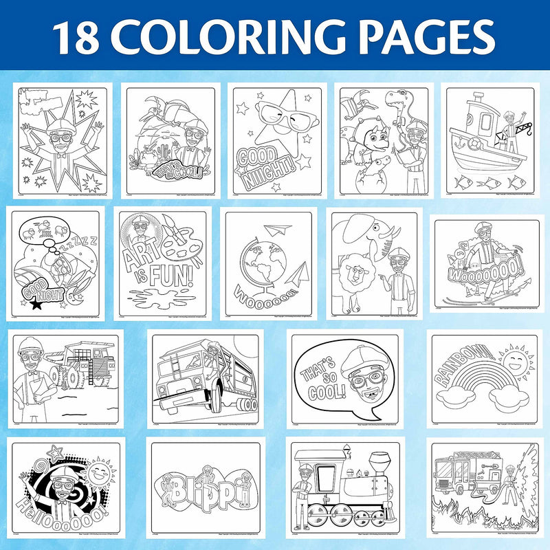 Crayola Color Wonder: Blippi Coloring Book, 18 Pages, 2 Sets/Bundle (BIN752726-2)
