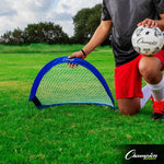 Champion Sports Soccer Goal, Blue/White (CHSSG3018)