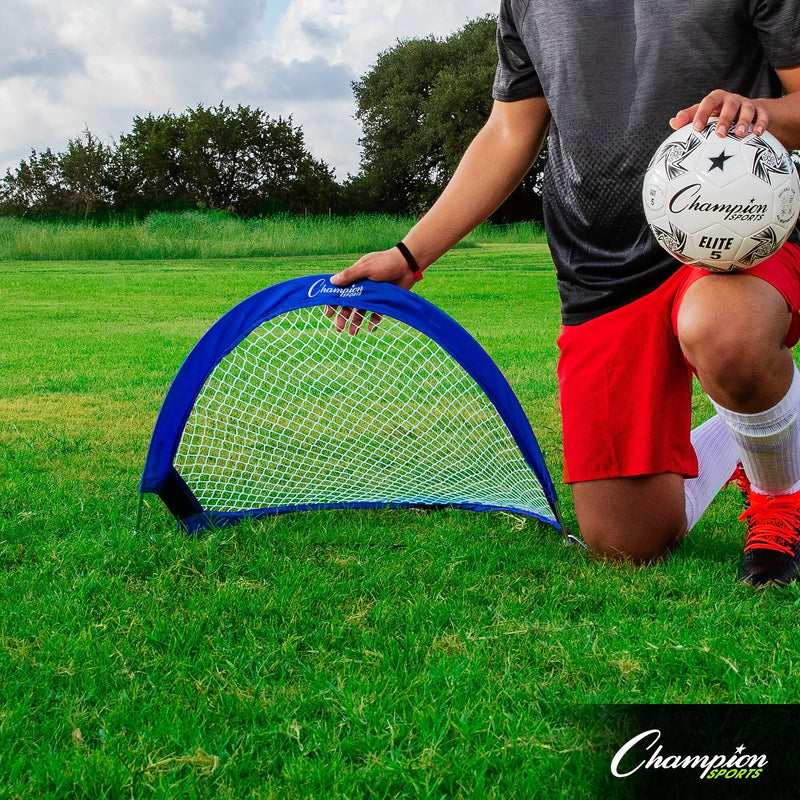Champion Sports Soccer Goal, Blue/White (CHSSG3018)