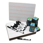 Flipside Dry-Erase Mobile Whiteboard with Eraser and Pen, 0.75' x 1', 12/Pack (21034)