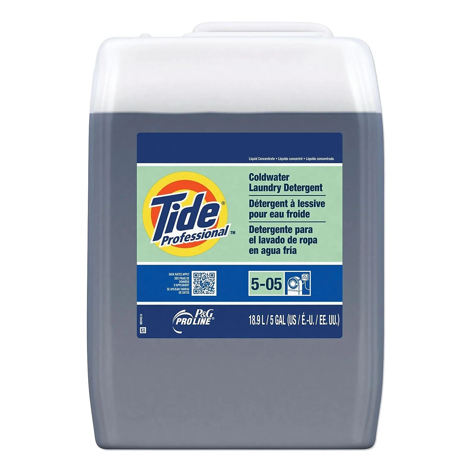 Coldwater Laundry Detergent, Tide Original Scent, 5 gal Closed- Loop Plastic Container