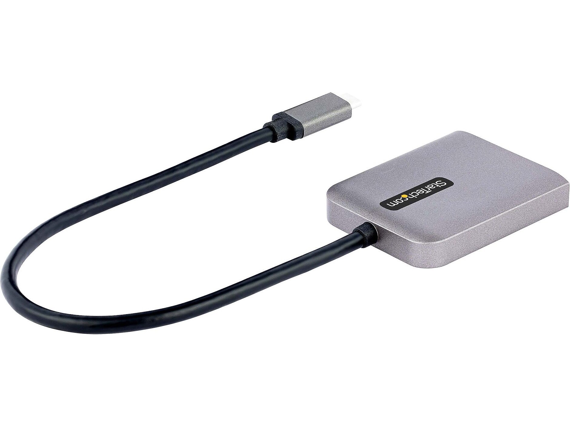 StarTech USB-C to Dual DisplayPort 1.4 Video Adapter, Male to Female, Gray (MST14CD122DP)
