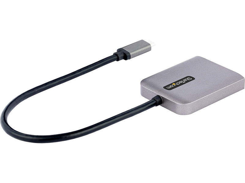 StarTech USB-C to Dual DisplayPort 1.4 Video Adapter, Male to Female, Gray (MST14CD122DP)