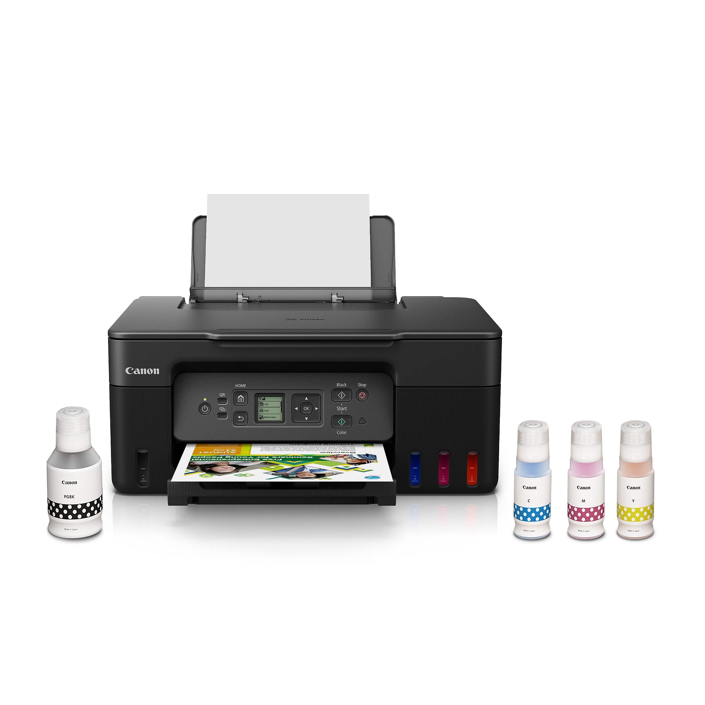 Canon PIXMA G3270 BK MegaTank Wireless Color Inkjet Printer, All-In-One Supertank, Print, Scan, Copy (5805C002)