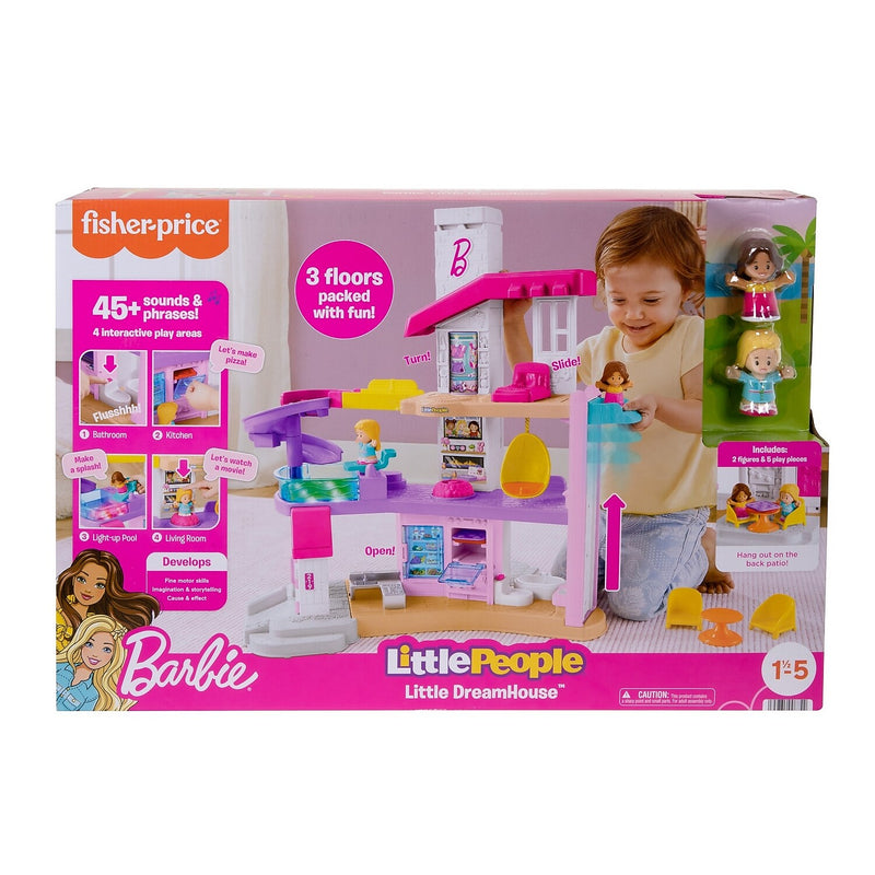 Fisher-Price Barbie Little Dreamhouse Playset by Little People (HKB80)