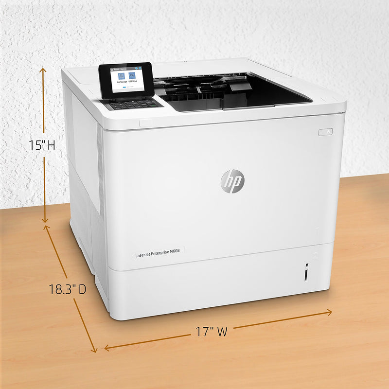 HP LaserJet Enterprise M608n K0Q17A#BGJ USB & Network Ready Black & White Printer