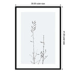 Amanti Art Retro Tennessee Botanical Print No 2 by Stephanie Klatt Wood Framed Wall Art Print, 30" x 41" (A42678254856)