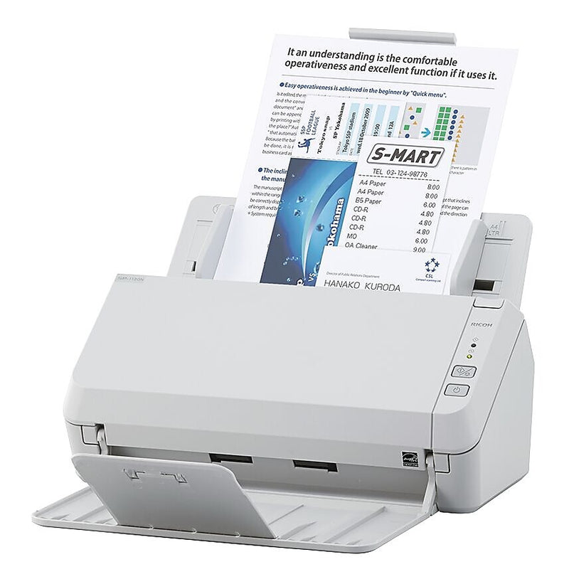 RICOH SP-1130N Duplex Document Scanner, White (PA03811-B025)