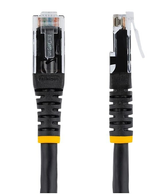 Startech 15' CAT-6 Ethernet Cable, 24 AWG, Black (C6PATCH15BK)