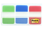Post-it Durable Filing Tabs, 1" Wide, Assorted Colors, 66 Tabs/Pack (686-GBR)
