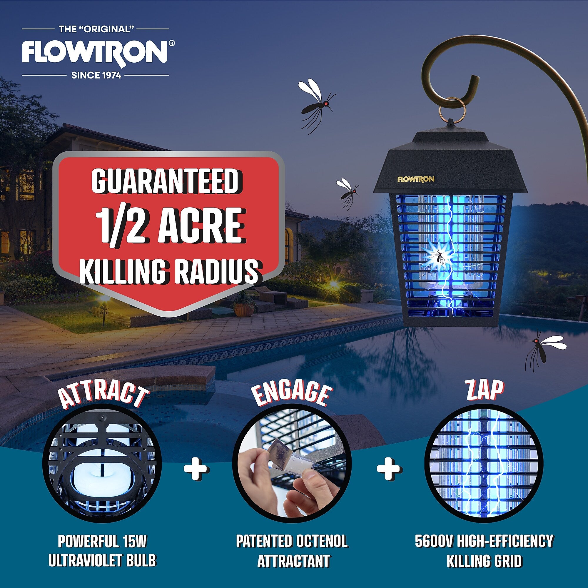 Flowtron Bug Zapper for Multiple Insects