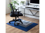 Anji Mountain Rug'd Ponca Carpet & Hard Floor Chair Mat, 36" x 48", Blue/Gray Polyester (AMB9039)