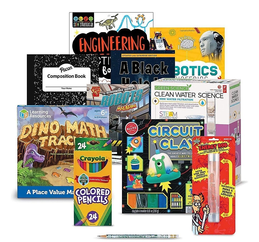 S&S Family Engagement Take Home Bags STEAM Grades 4-5, Assorted Colors (BK7052G003)