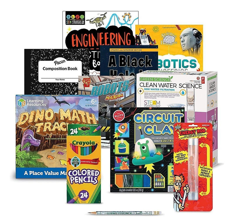 S&S Family Engagement Take Home Bags STEAM Grades 4-5, Assorted Colors (BK7052G003)