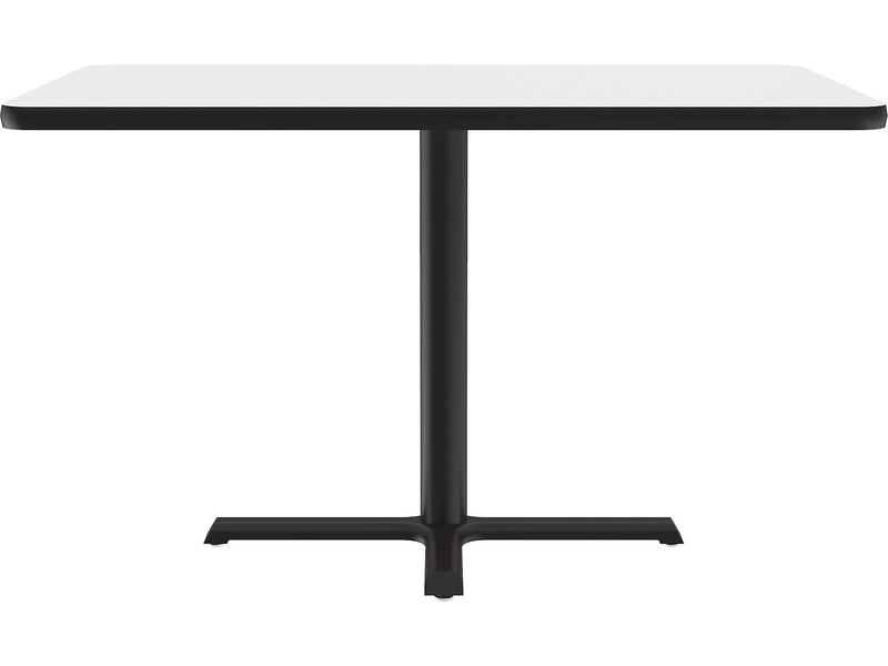 Correll Dry-Erase Markerboard Cafe Table, 30" x 42", Frosty White/Black (BCT3042DE-80)