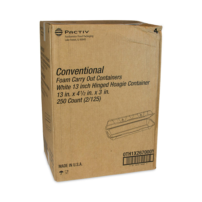 CONTAINER,13" HOAGIE,WH