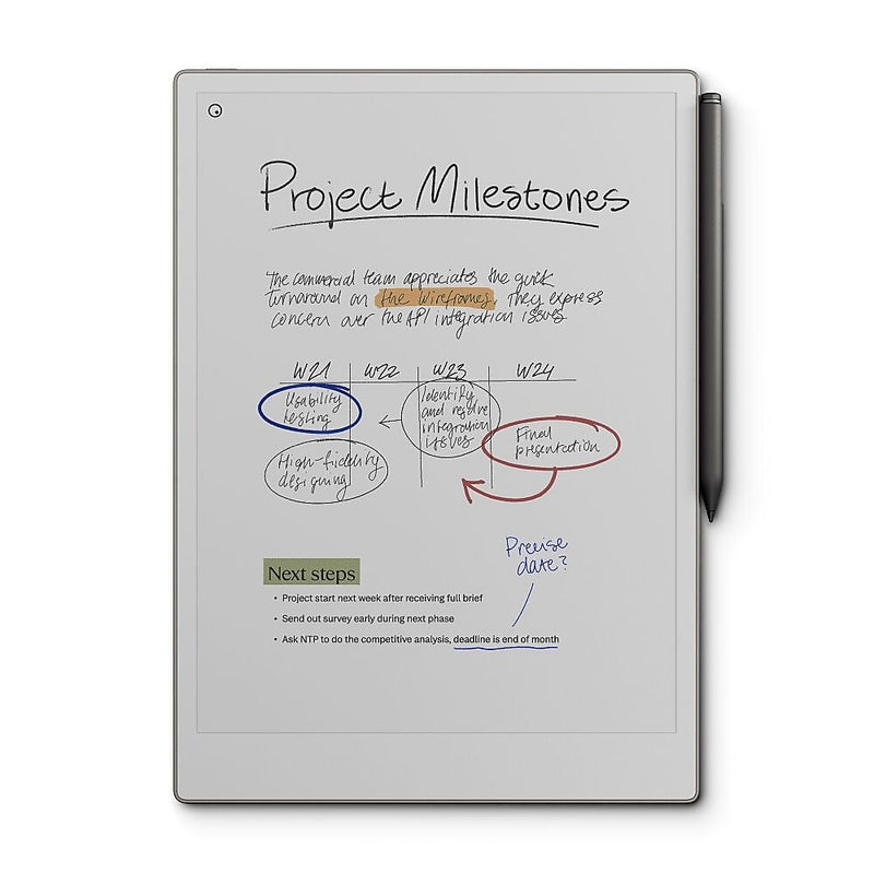 reMarkable Paper Pro 11.8" Tablet, WiFi, Linux, with Marker Plus, Gray (RM81C-1000NW)