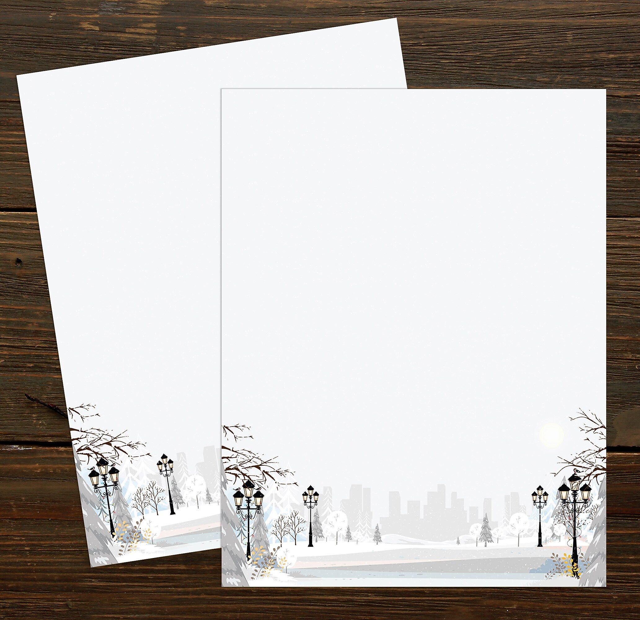 Great Papers! Holiday Stationery Letterhead Winter Wonderland Walkway, Multicolor, 50/Sheets (2024030)