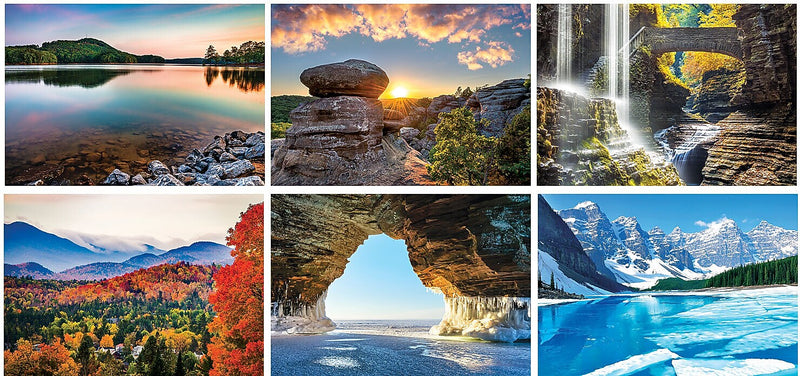 2025 Scenic Desk Calendar, Qty 1000