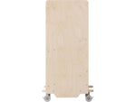 Flash Furniture Bright Beginnings Mobile 2-Section Storage Cart, 31.5"H x 34.75"W x 15.75"D, Brown (MK-ME13705-GG)