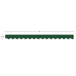 Teacher Created Resources Border Trim, 2.19" x 2.92', Pine Green Scalloped, 12/Pack, 6 Packs/Bundle (TCR9239-6)