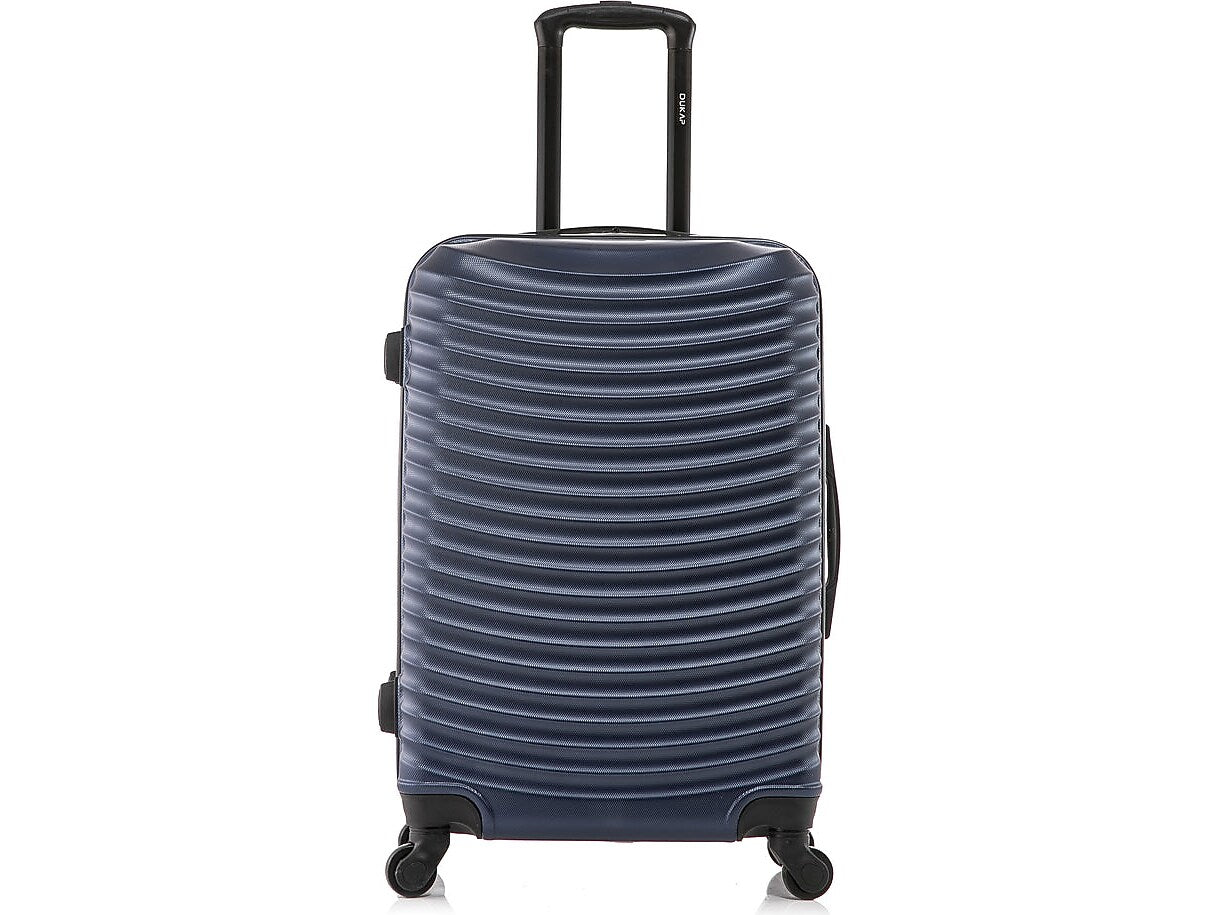 DUKAP Adly 24" Hardside Suitcase, 4-Wheeled Spinner, TSA Checkpoint Friendly, Navy Blue (DKADL00M-BLU)