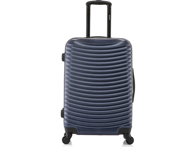 DUKAP Adly 24" Hardside Suitcase, 4-Wheeled Spinner, TSA Checkpoint Friendly, Navy Blue (DKADL00M-BLU)