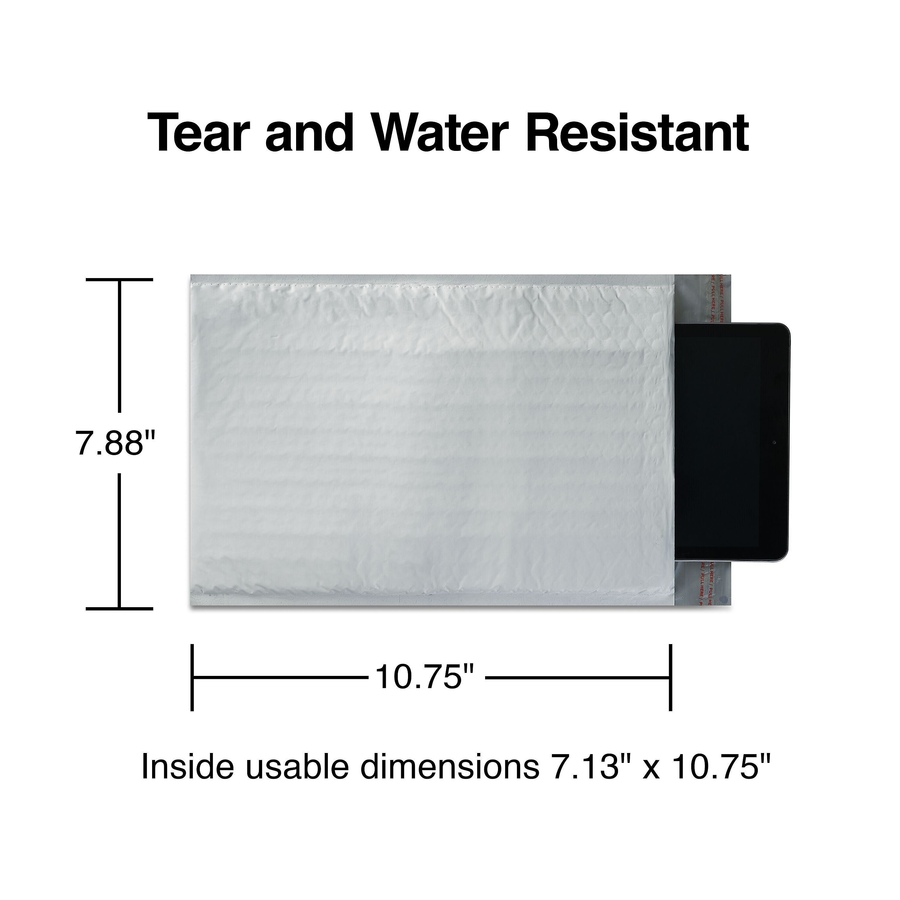 7.88" x 10.75" Self-Sealing Bubble Mailer, #1, 25/Carton (ST56617B)