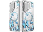 i-Blason Cosmo Clear BlueFly MagSafe Bumper Case for Samsung Galaxy S24 Ultra, Shock Absorbing, Clear/Blue (GS24UCOSMOSPBFY)